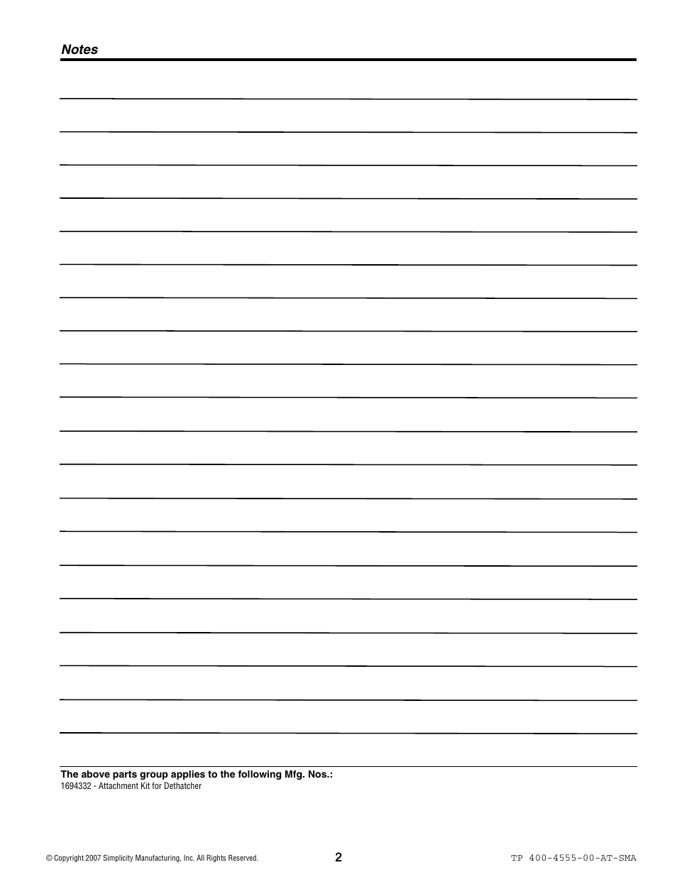 Simplicity 1694332 User Manual | Page 2 / 4