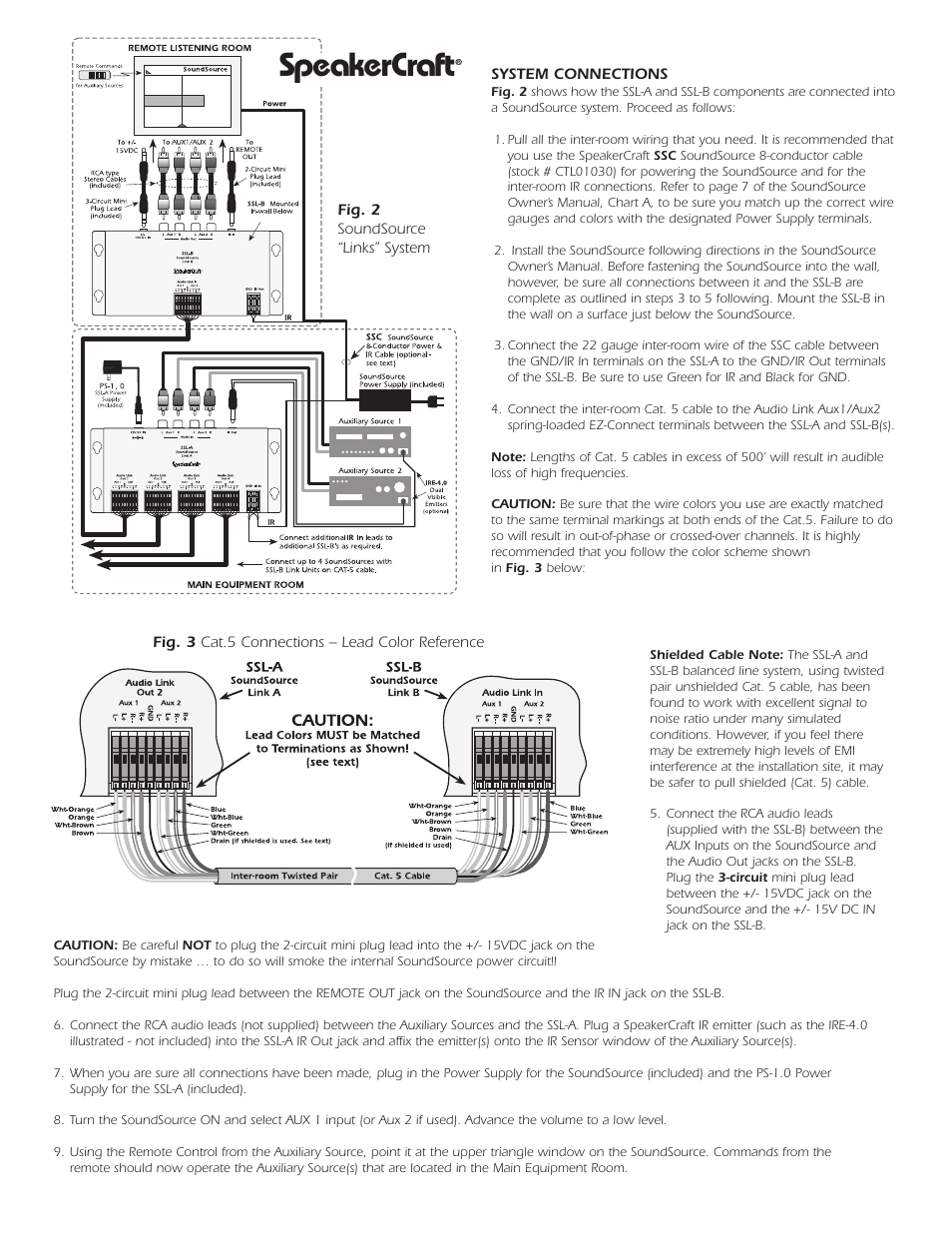 Speakercraft | SpeakerCraft SSL-B User Manual | Page 2 / 2