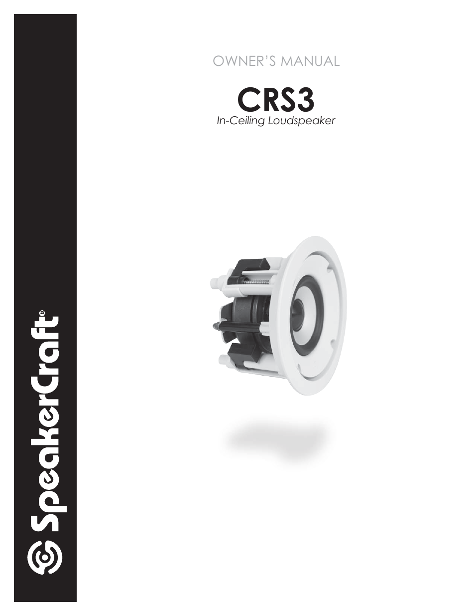 SpeakerCraft CRS3 User Manual | 4 pages