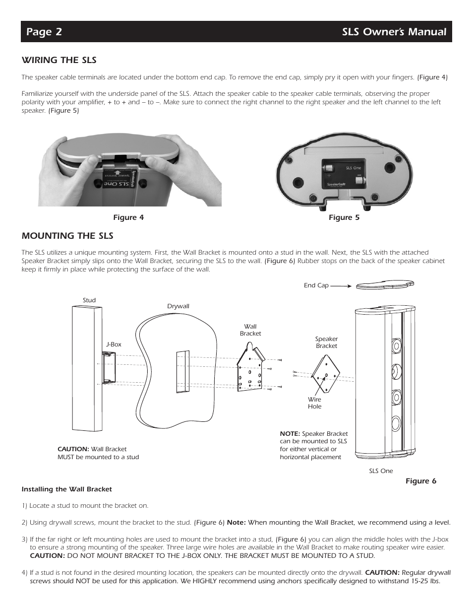 SpeakerCraft SLS User Manual | Page 2 / 4