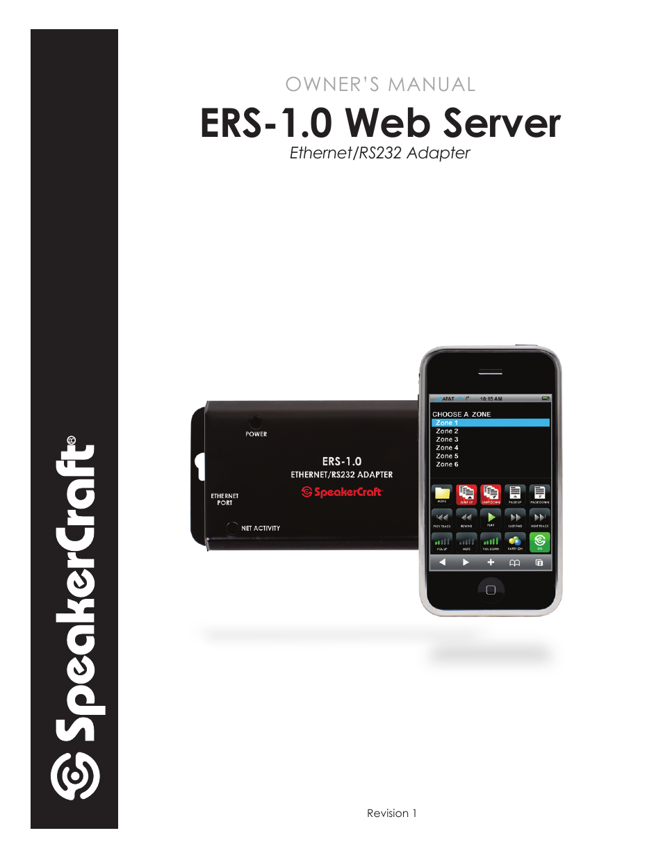 SpeakerCraft Web Server ERS-1.0 User Manual | 11 pages