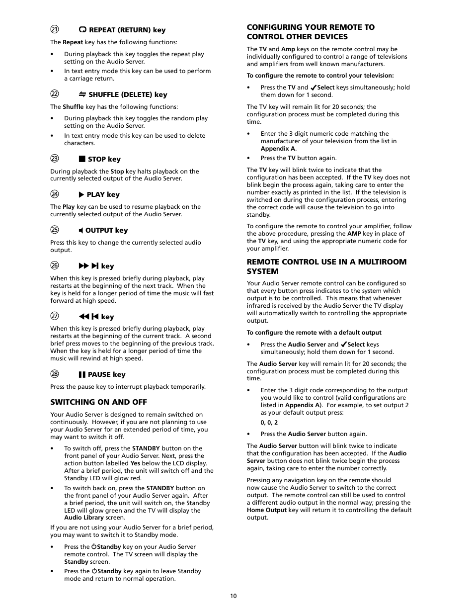 SpeakerCraft Home Theater Server User Manual | Page 14 / 44