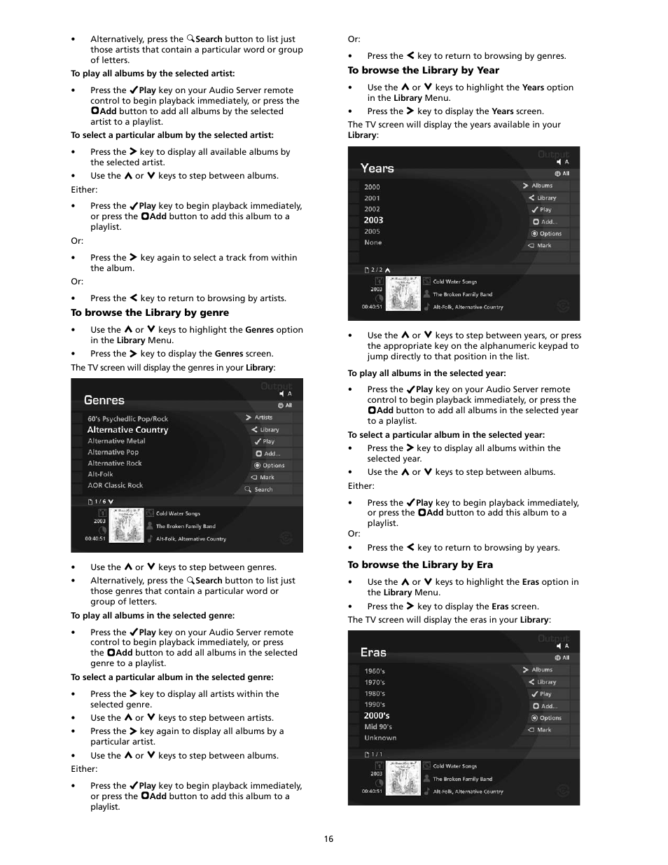 SpeakerCraft Home Theater Server User Manual | Page 20 / 44