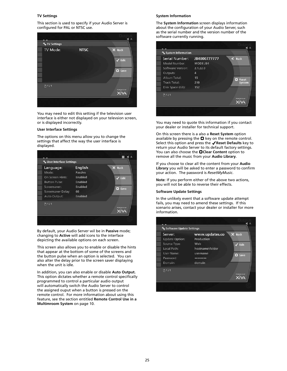 SpeakerCraft Home Theater Server User Manual | Page 29 / 44