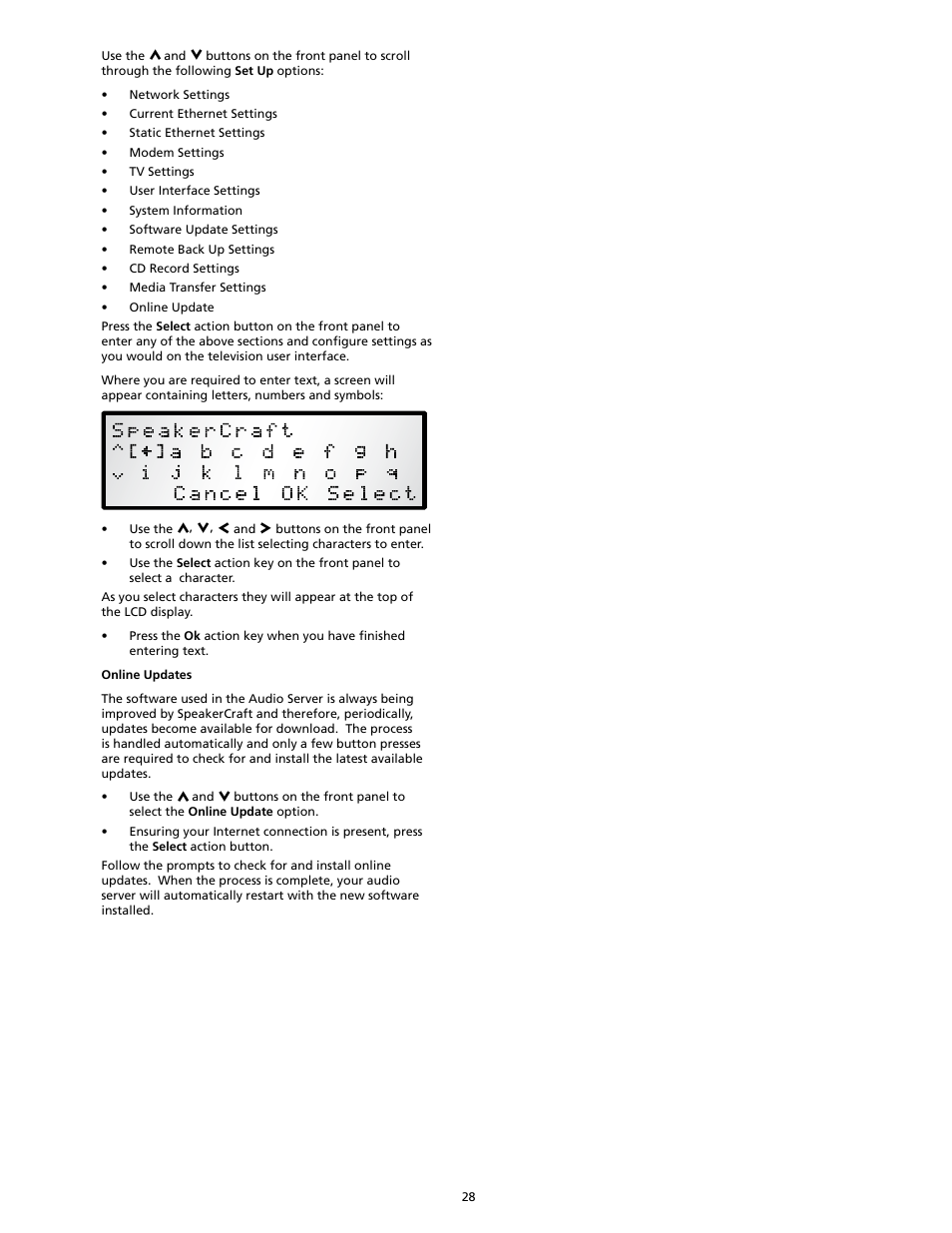 SpeakerCraft Home Theater Server User Manual | Page 32 / 44