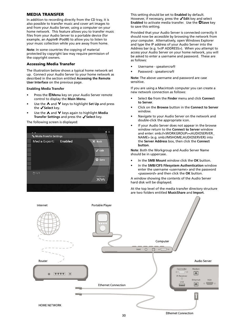 SpeakerCraft Home Theater Server User Manual | Page 34 / 44