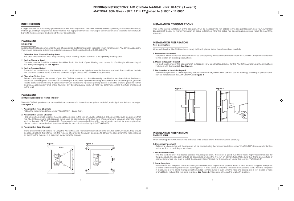 SpeakerCraft Home Theater System User Manual | Page 2 / 4