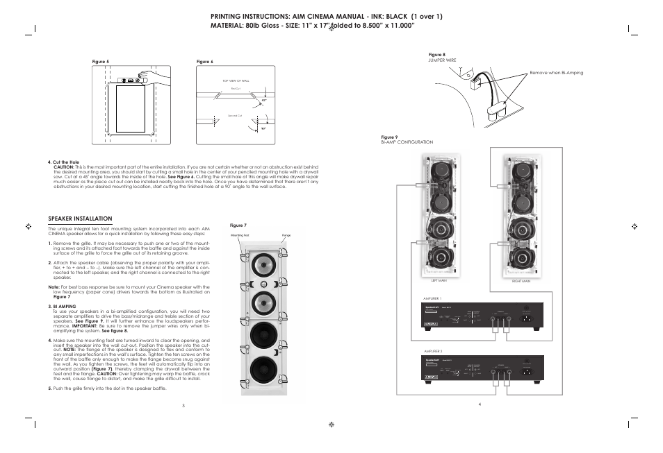 Left -- left left right right, Right + serial number | SpeakerCraft Home Theater System User Manual | Page 3 / 4