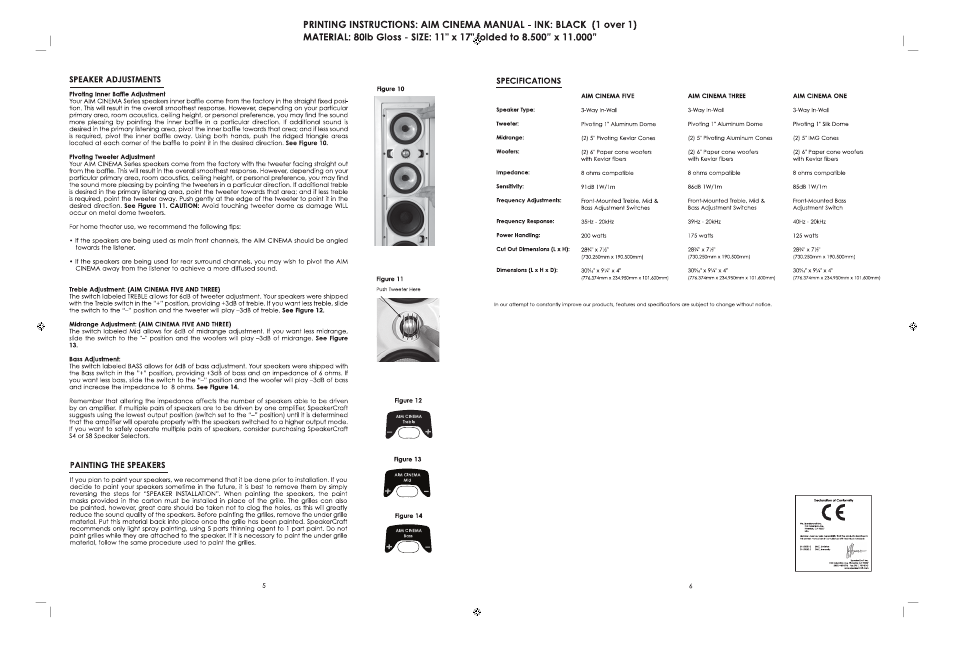 SpeakerCraft Home Theater System User Manual | Page 4 / 4