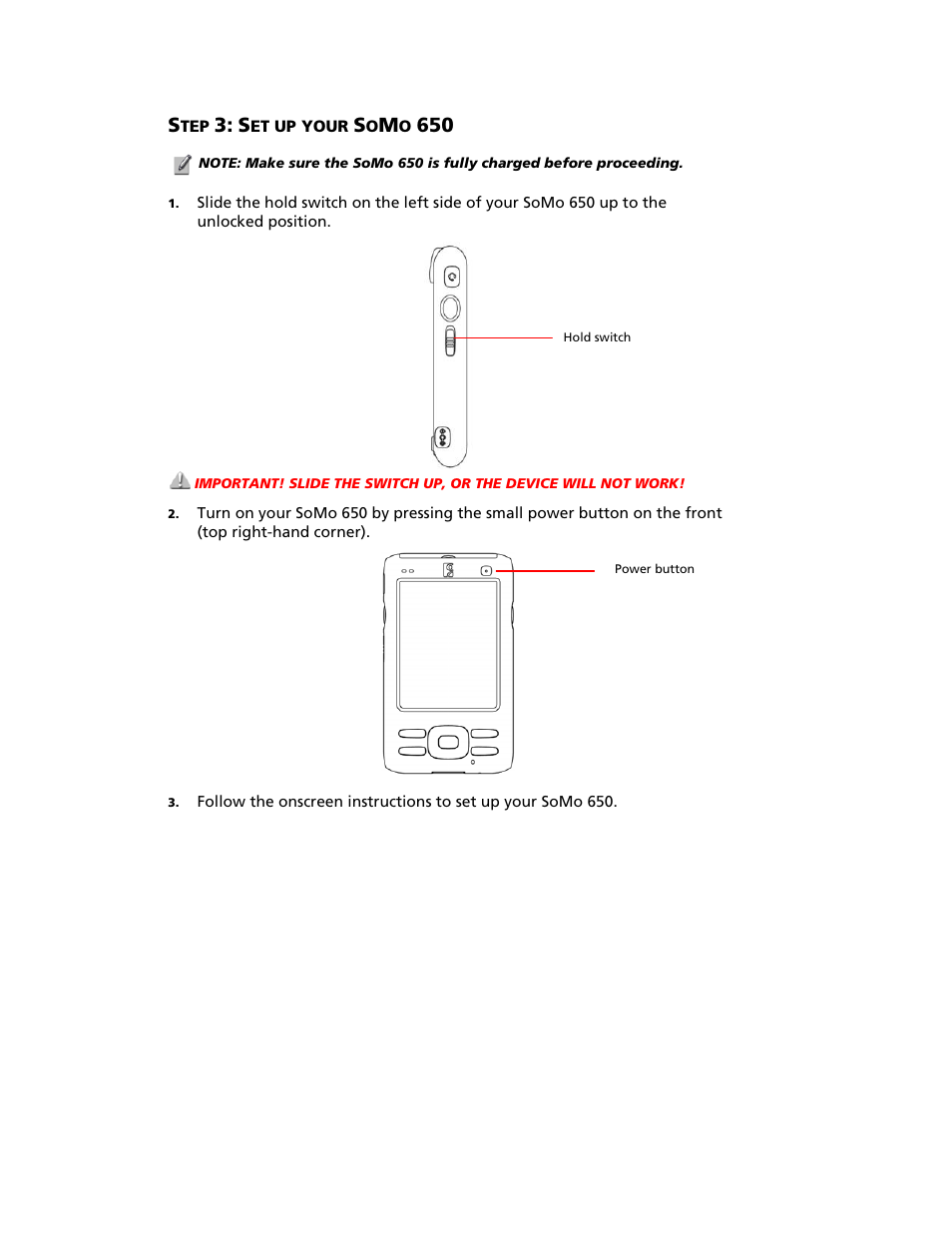 Step 2: charge the battery, Et up your | Socket Mobile SoMo 650 User Manual | Page 14 / 75