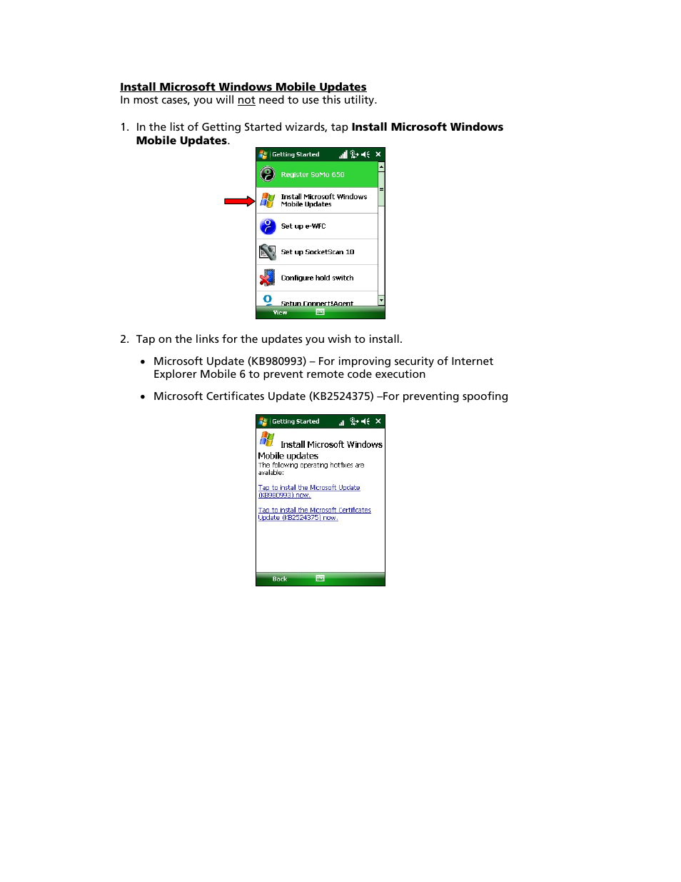 Socket Mobile SoMo 650 User Manual | Page 21 / 75