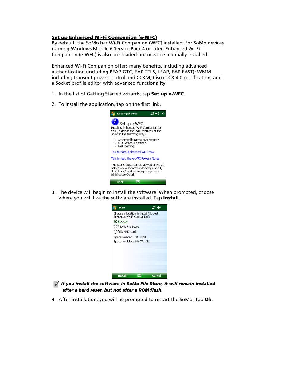 Socket Mobile SoMo 650 User Manual | Page 22 / 75