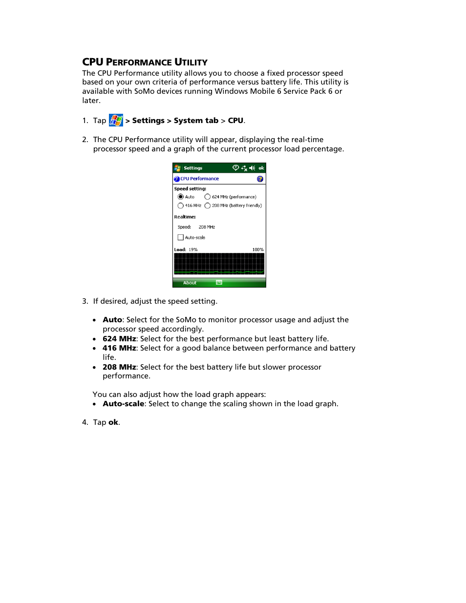 Erformance, Tility | Socket Mobile SoMo 650 User Manual | Page 36 / 75