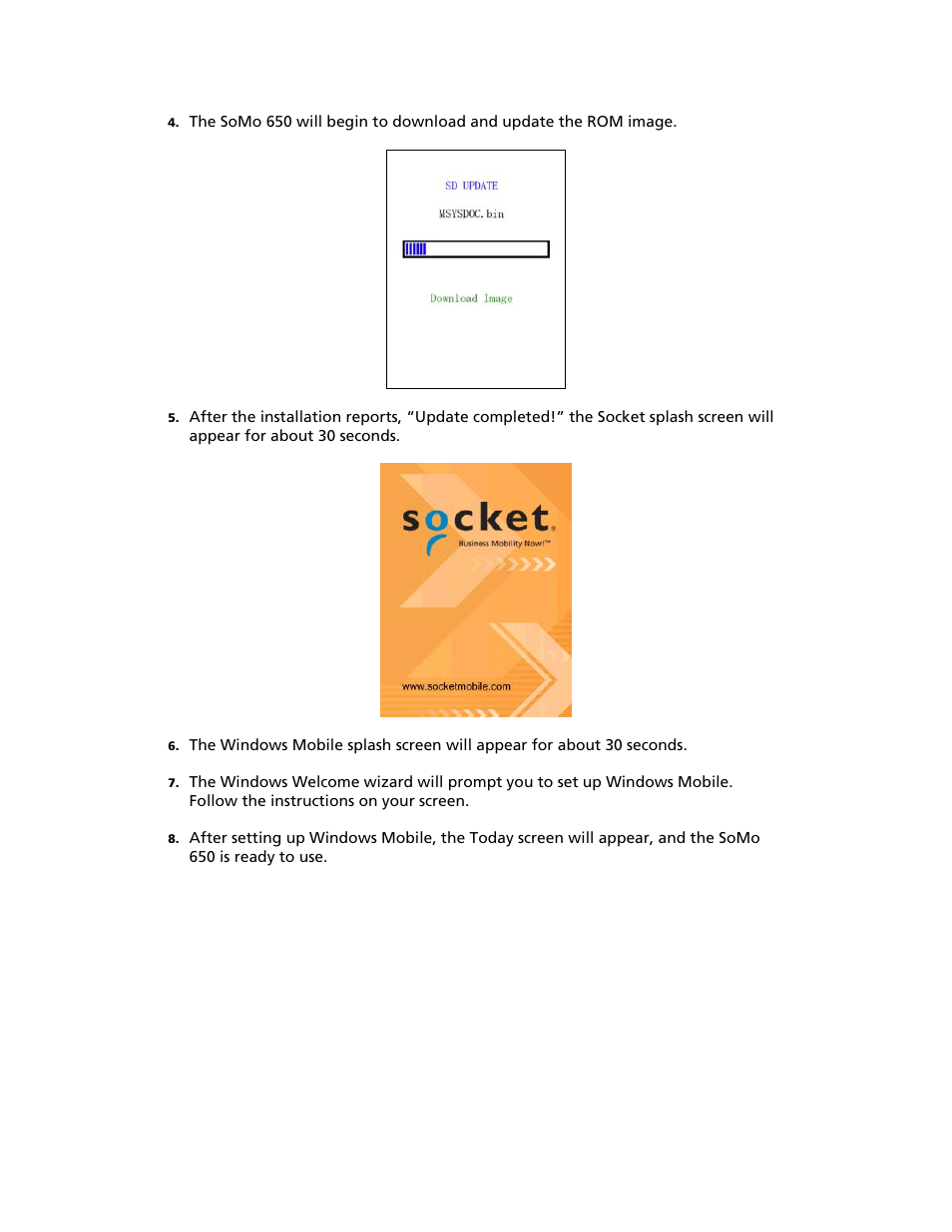 Socket Mobile SoMo 650 User Manual | Page 68 / 75