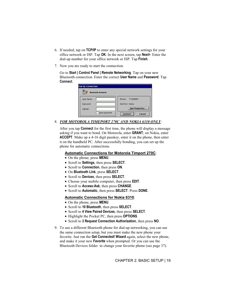 Socket Mobile BluetoothTM Connection Kit User Manual | Page 19 / 59