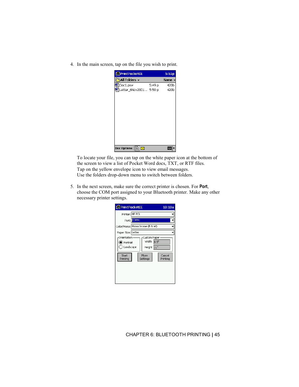 Socket Mobile BluetoothTM Connection Kit User Manual | Page 45 / 59