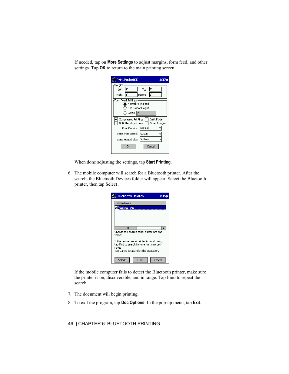 Socket Mobile BluetoothTM Connection Kit User Manual | Page 46 / 59