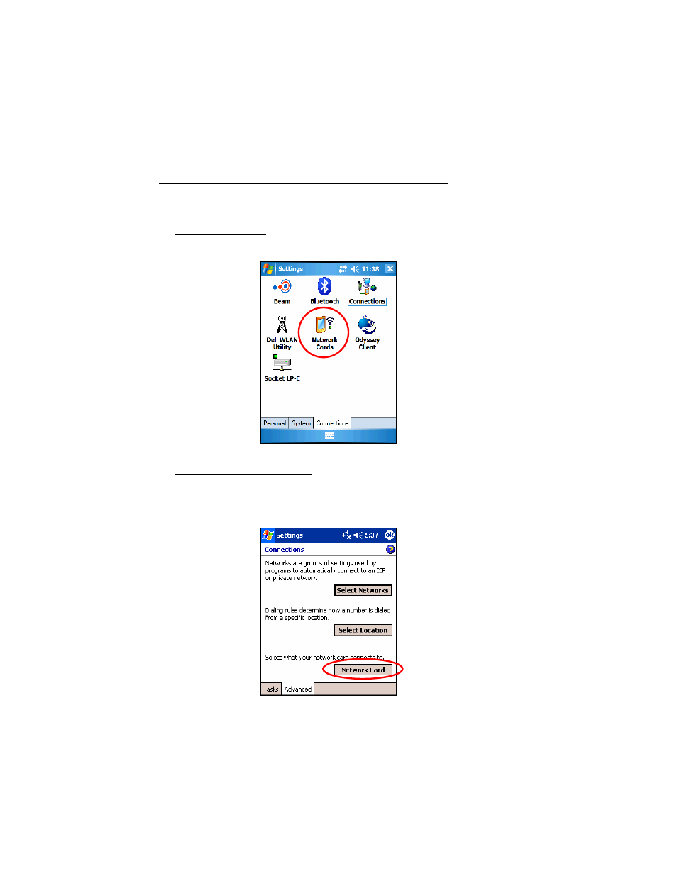 Step 3: enter network settings | Socket Mobile 10/100 User Manual | Page 11 / 33