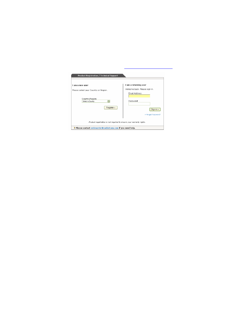 Product registration, Product registration 4 | Socket Mobile 10/100 User Manual | Page 6 / 33