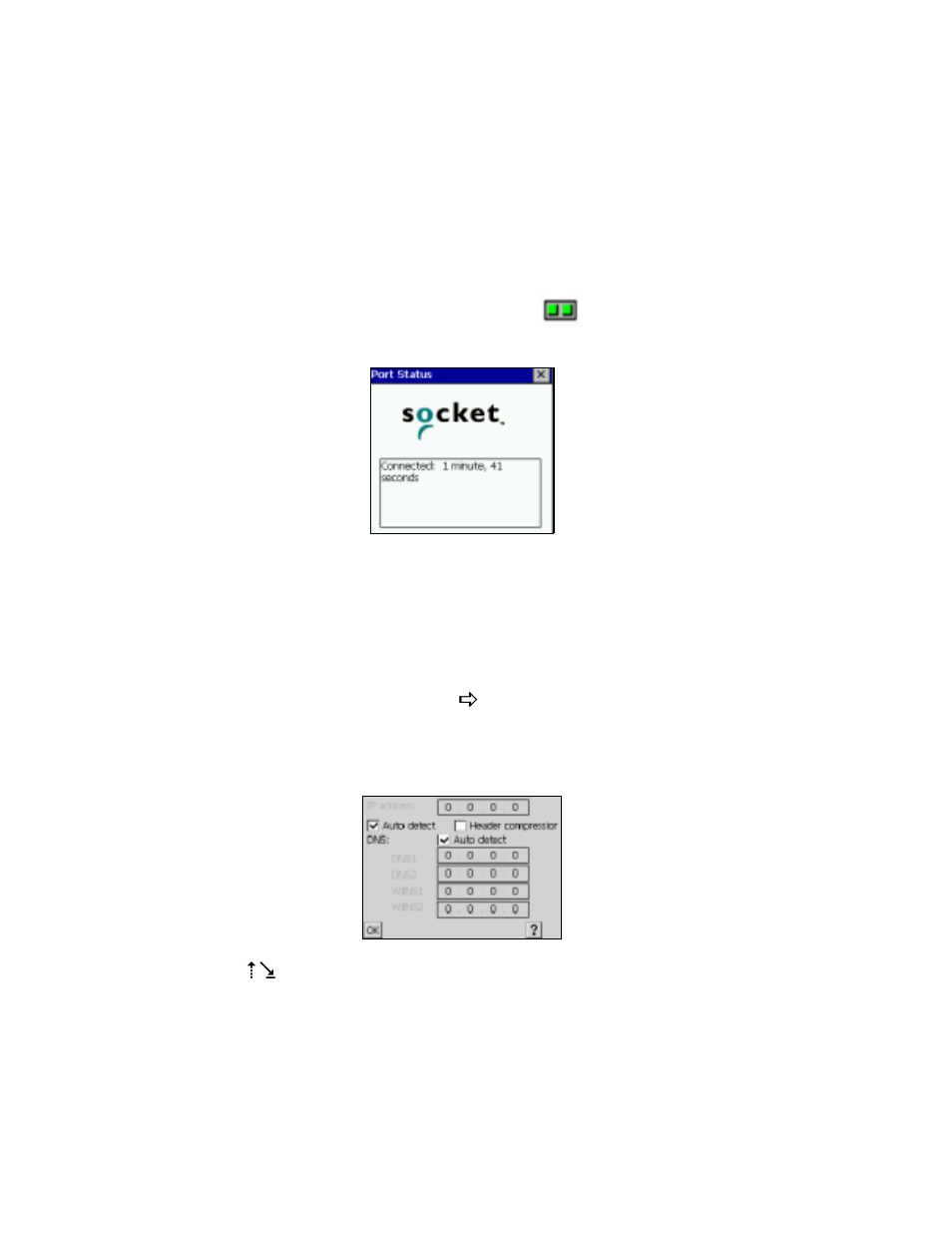 Optional: check connection time, Optional: set up advanced networking | Socket Mobile 56K Modem Card User Manual | Page 42 / 57