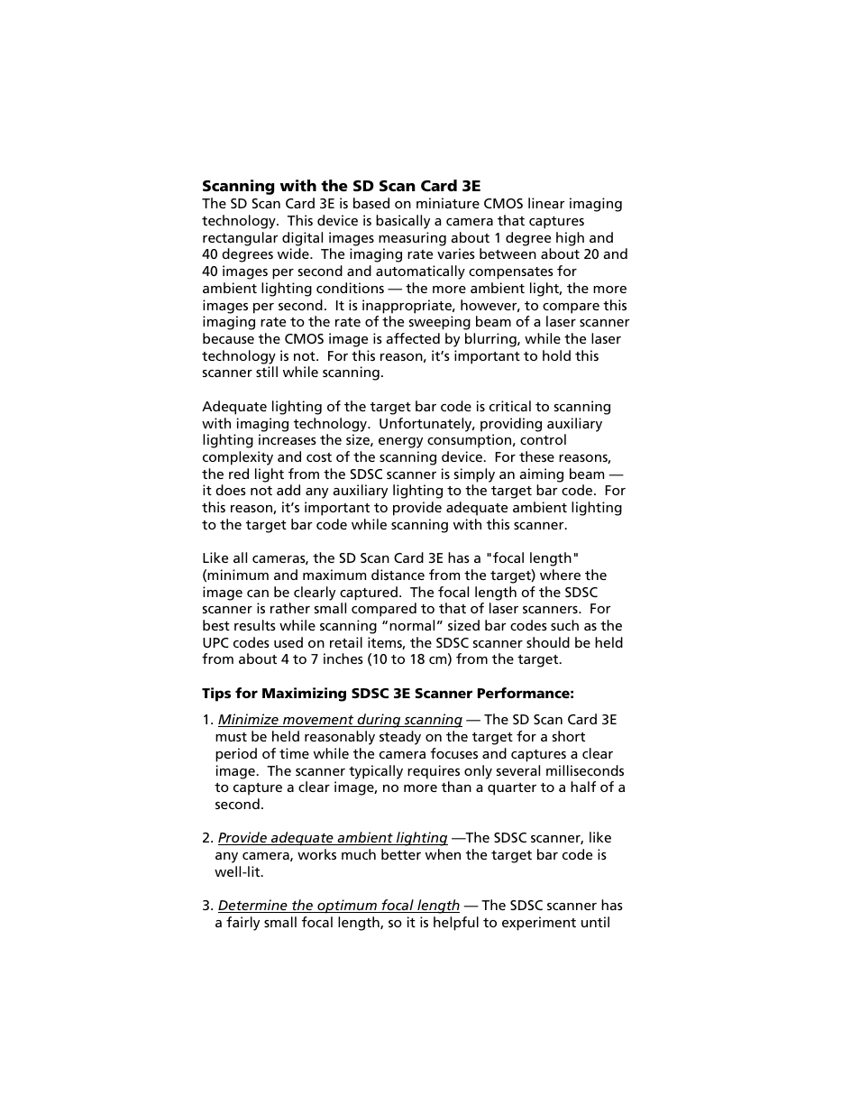 Socket Mobile Secure Digital Scan Card Series 3 User Manual | Page 48 / 60