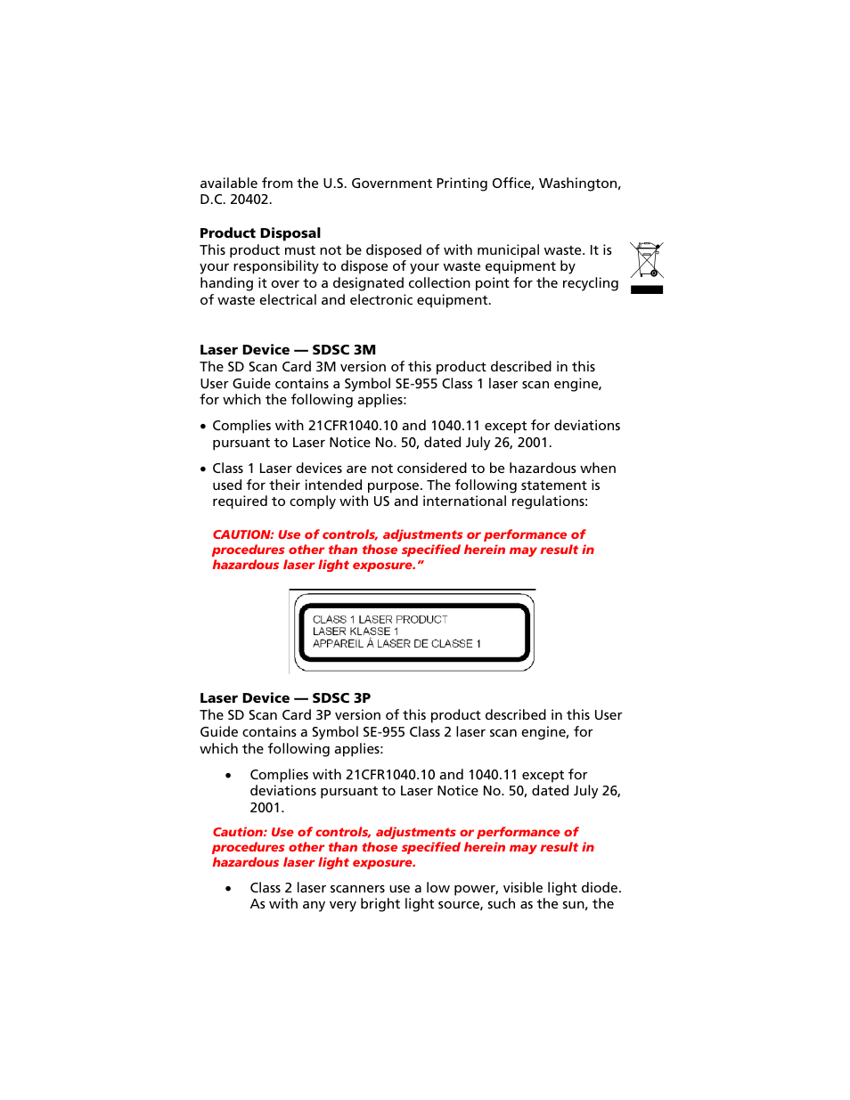 Socket Mobile Secure Digital Scan Card Series 3 User Manual | Page 58 / 60