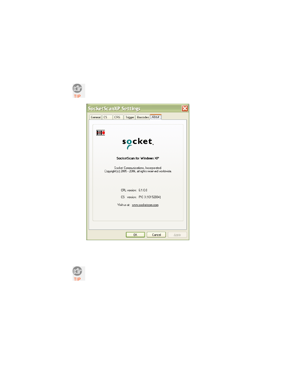 Optional: view version information | Socket Mobile Series 7 User Manual | Page 54 / 75
