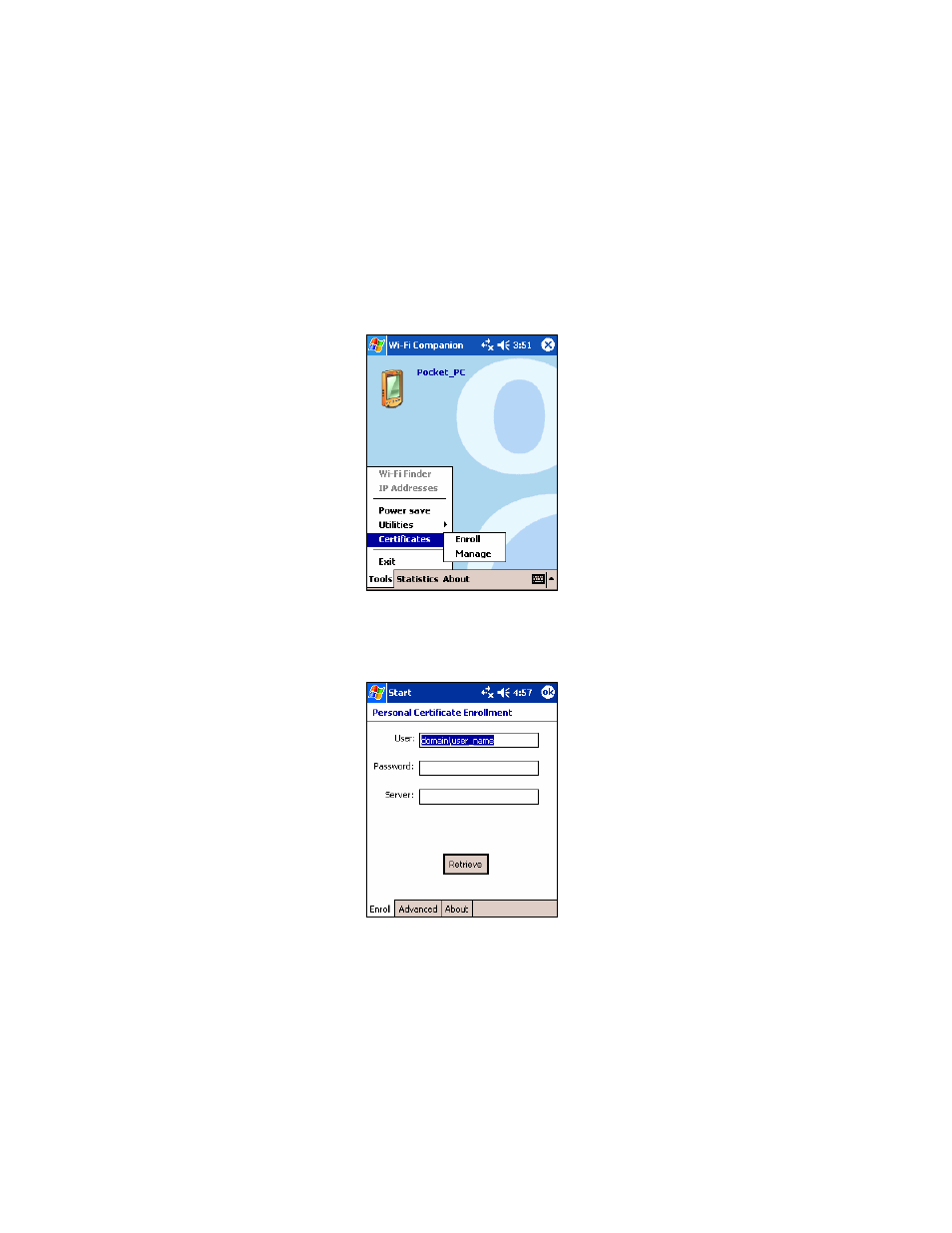 Install personal certificate for eap-tls | Socket Mobile Socket Wi-FI Products P500x User Manual | Page 37 / 67