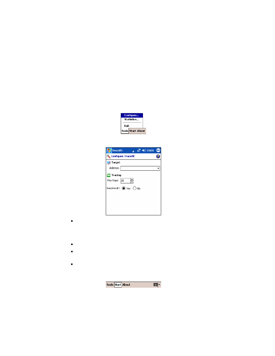 Trace route | Socket Mobile Socket Wi-FI Products P500x User Manual | Page 41 / 67