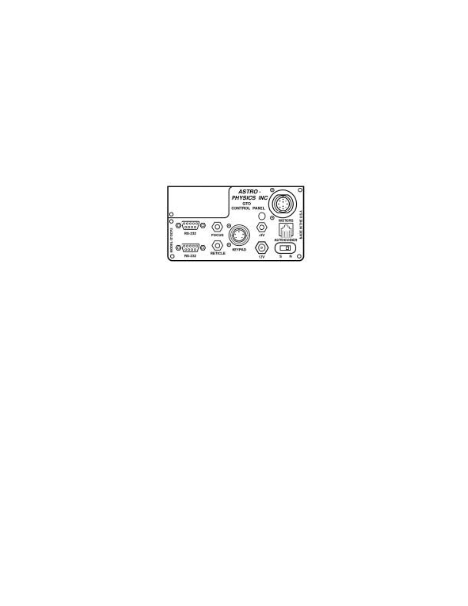 Servo motor drive, Gto control box – model gtocp2, R.a. and dec. cable connections | 12v connector, Power indicator light, Keypad connector, Servo motor drive gto control box – model gtocp2 | Socket Mobile GTOCP2 User Manual | Page 16 / 22