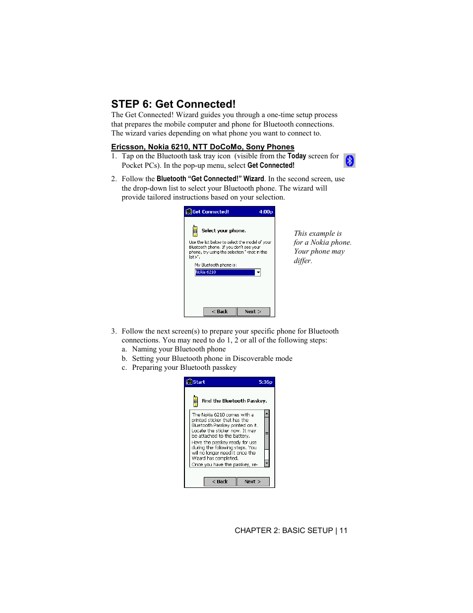 Step 6: get connected | Socket Mobile Bluetooth Connection Kit User Manual | Page 11 / 79