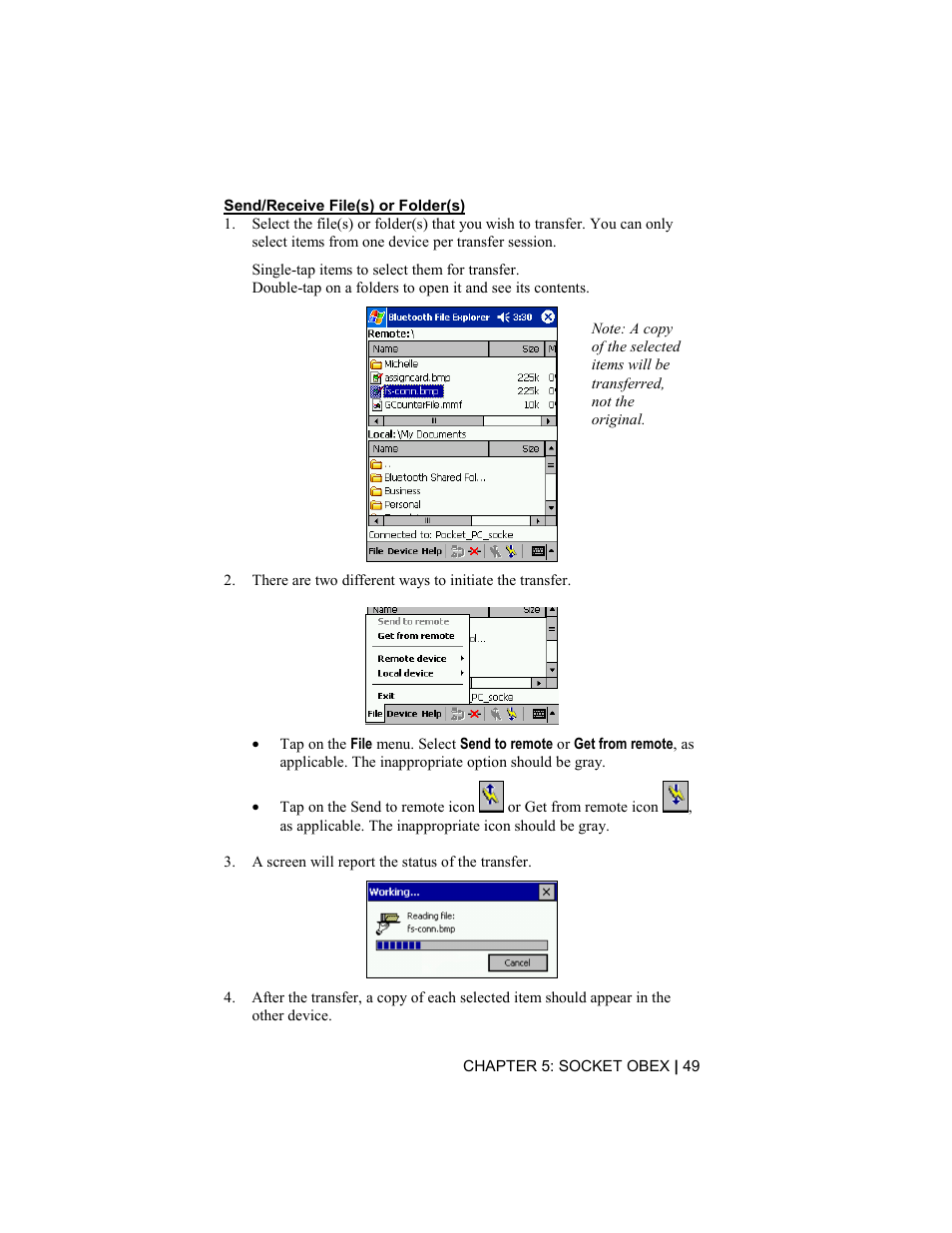 Socket Mobile Bluetooth Connection Kit User Manual | Page 49 / 79