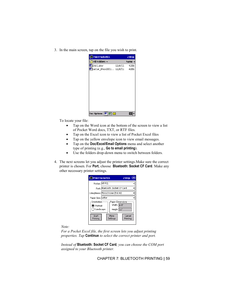 Socket Mobile Bluetooth Connection Kit User Manual | Page 59 / 79