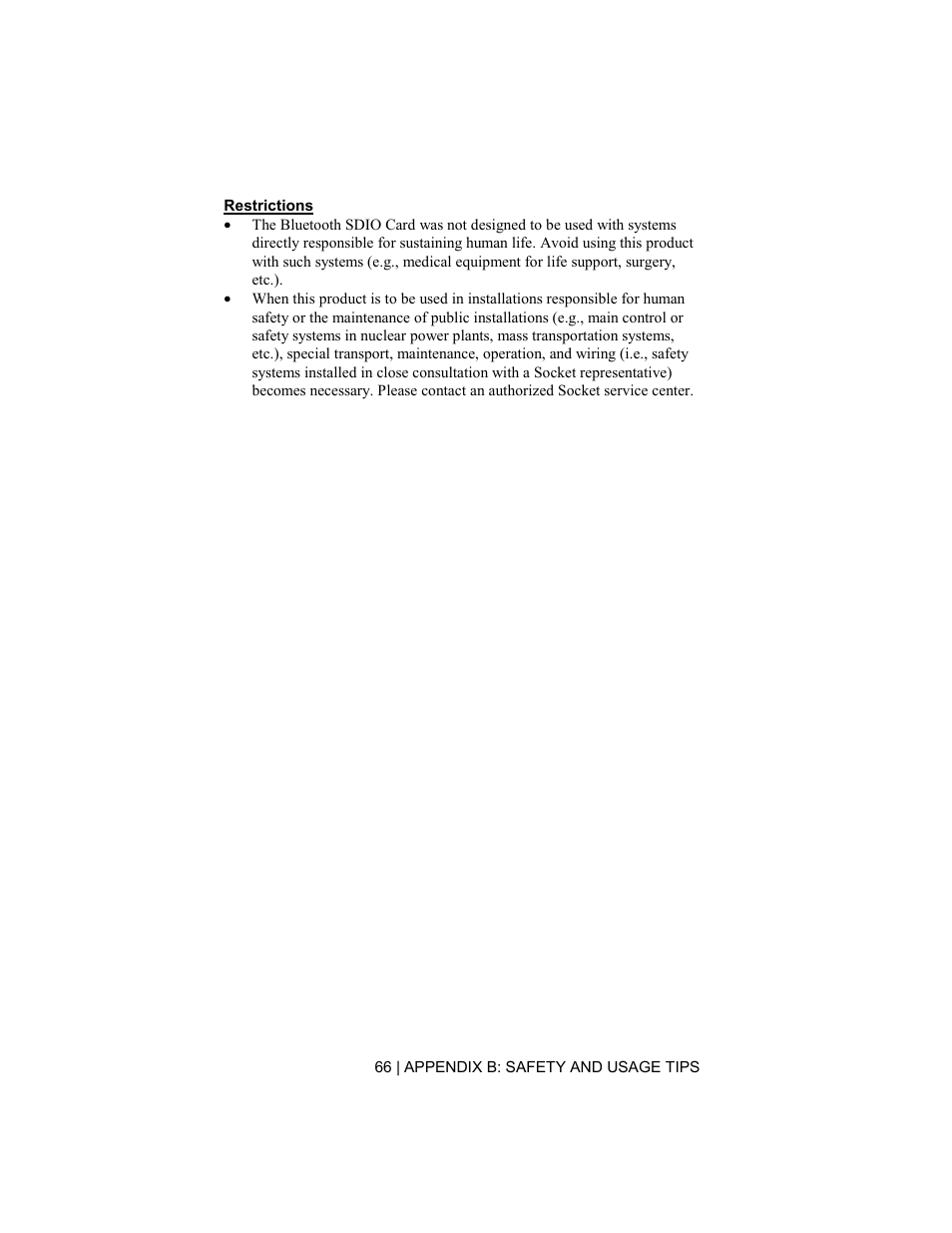 Socket Mobile Bluetooth Connection Kit User Manual | Page 66 / 79