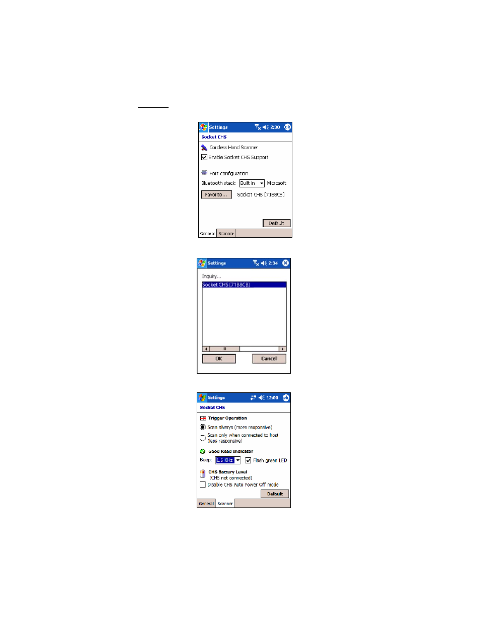 Chapter 2: setup for windows mobile 15 | Socket Mobile Cordless Hand Scanner User Manual | Page 15 / 78