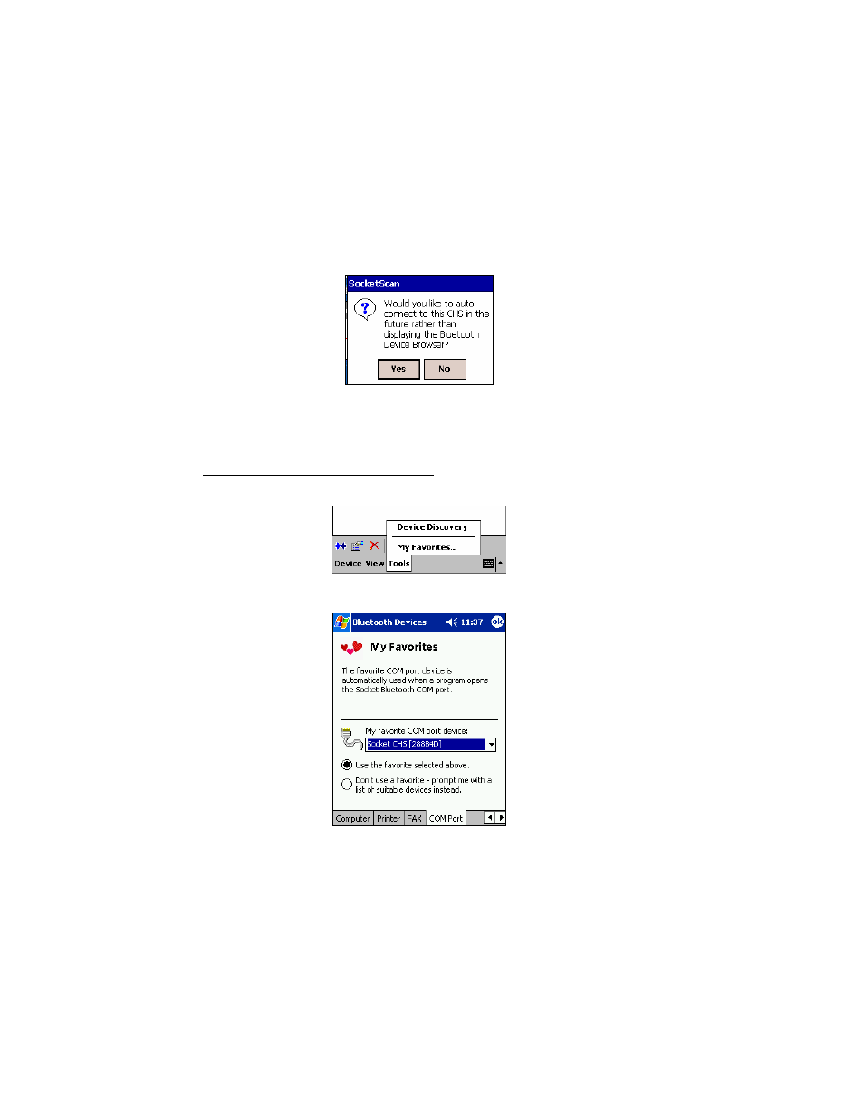 Optional: configure automatic connections, Optional: run scan demo 24 | Socket Mobile Cordless Hand Scanner User Manual | Page 25 / 78