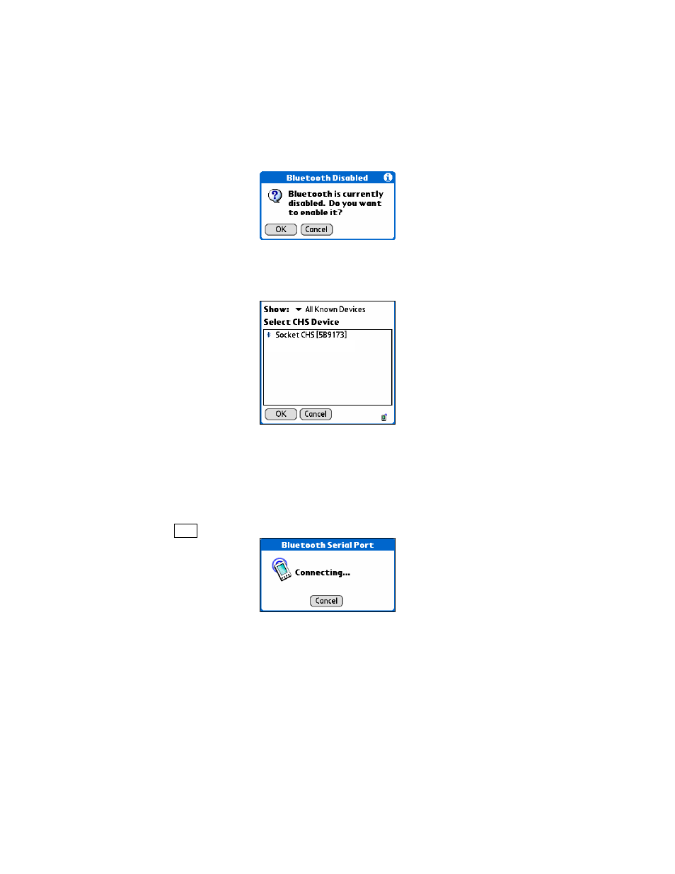 Step 5: connect scanner to pda via bluetooth 31 | Socket Mobile Cordless Hand Scanner User Manual | Page 32 / 78
