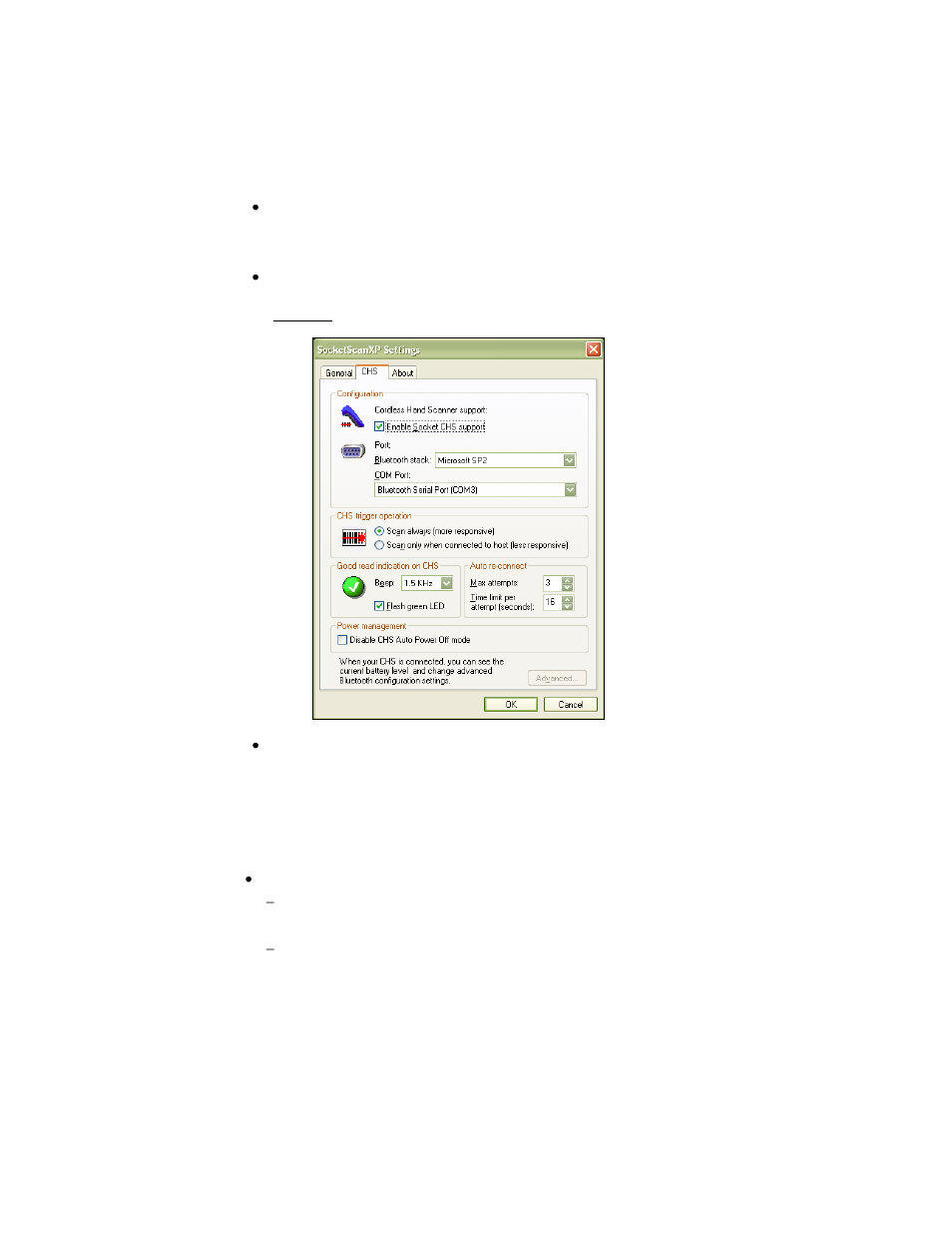 Step 6: configure scanner settings 48 | Socket Mobile Cordless Hand Scanner User Manual | Page 49 / 78