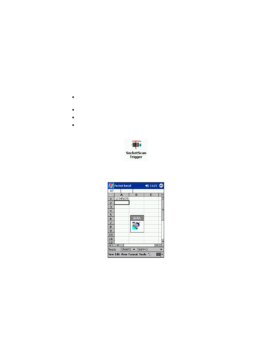 Optional: use socketscan trigger, Optional: use socketscan trigger 18 | Socket Mobile 3E User Manual | Page 18 / 46