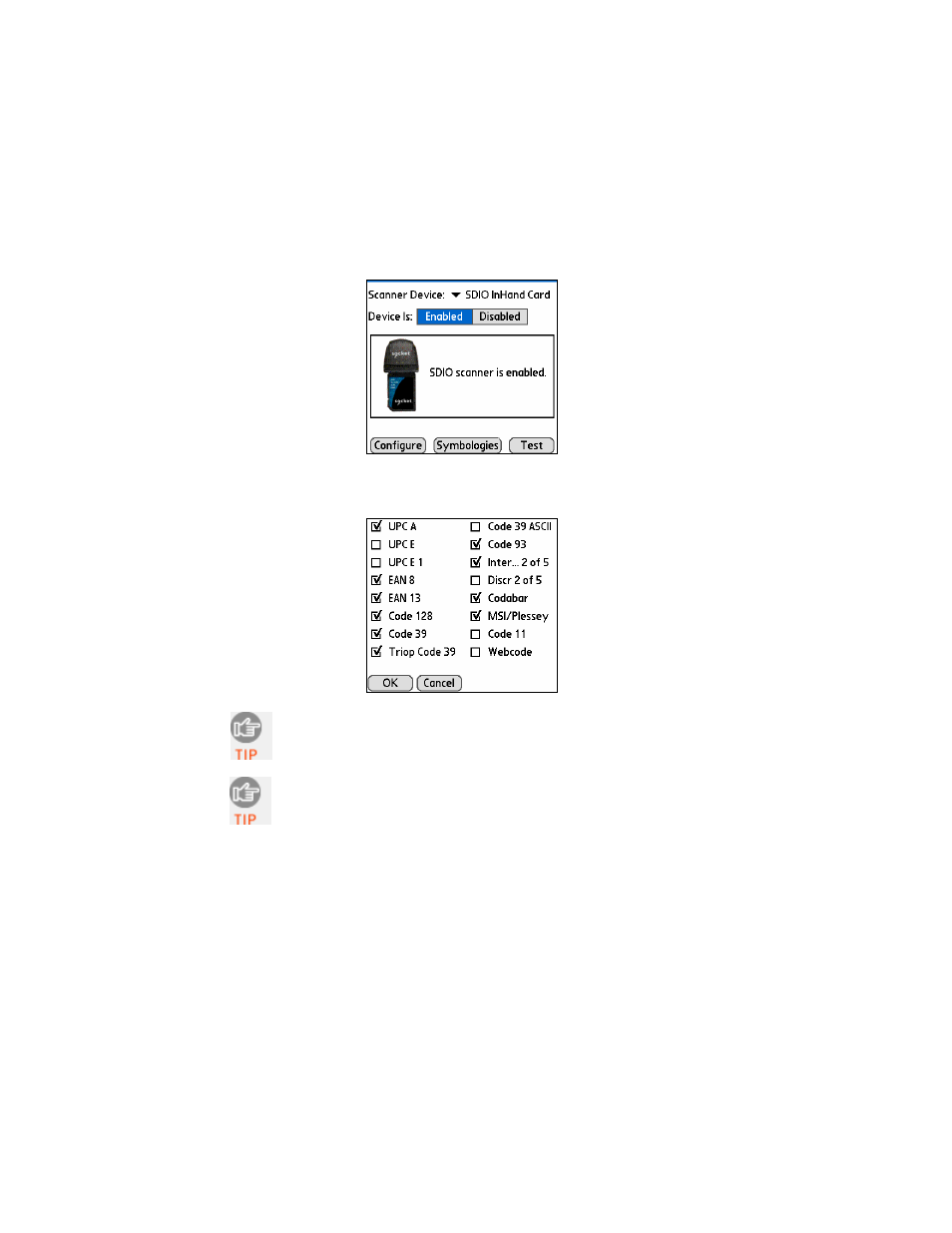 Optional: select symbologies, Step 5: scan data into your application 27 | Socket Mobile 3E User Manual | Page 28 / 46