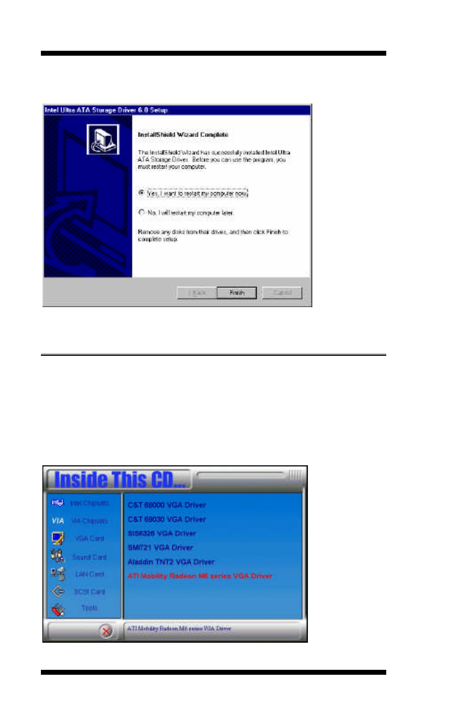 Windows 98 drivers installation | Socket Mobile Pentium 4 Full Size PICMG CPU Card IB810 User Manual | Page 62 / 78