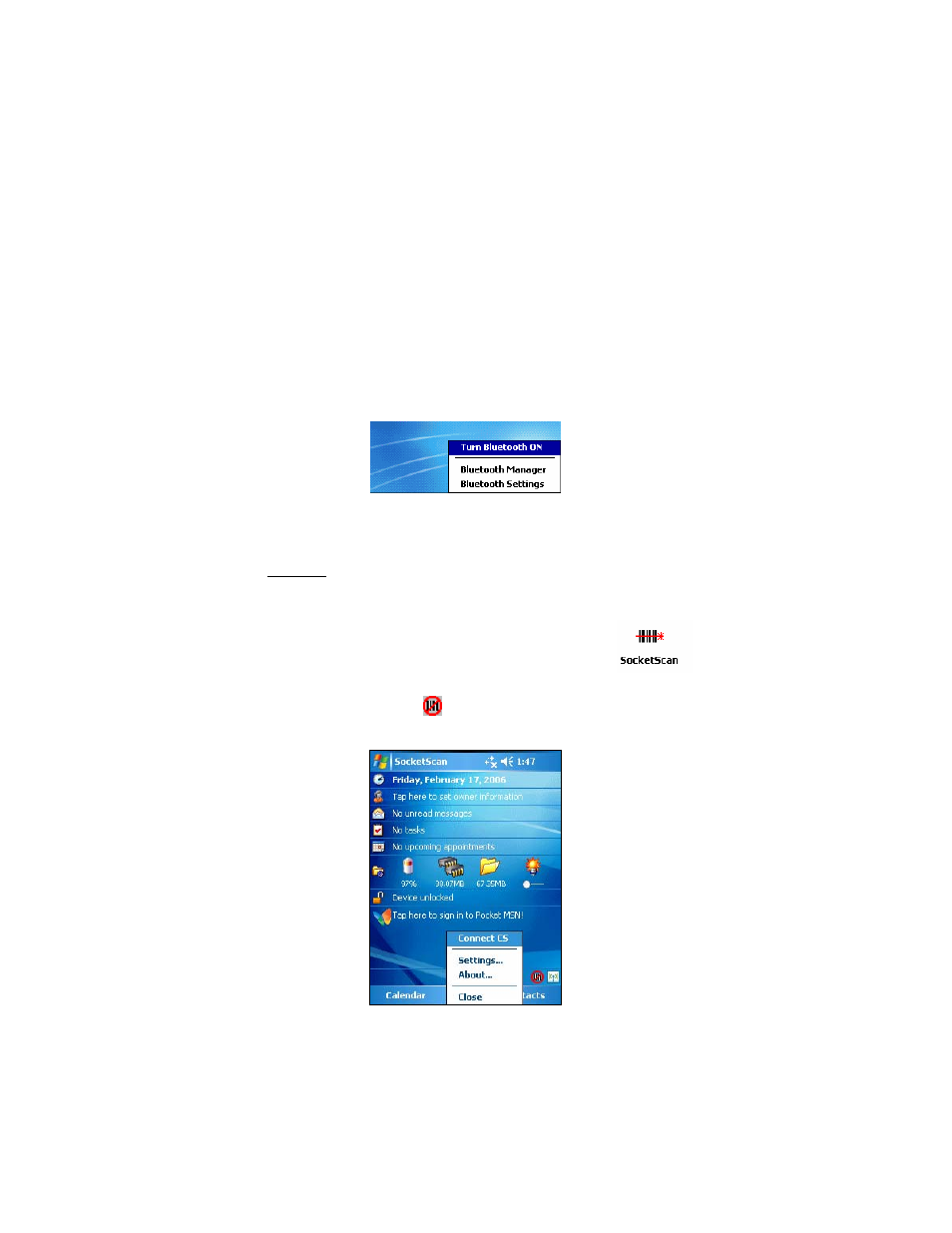 Step 3: connect crs to host device with bluetooth | Socket Mobile Series 9 User Manual | Page 20 / 68