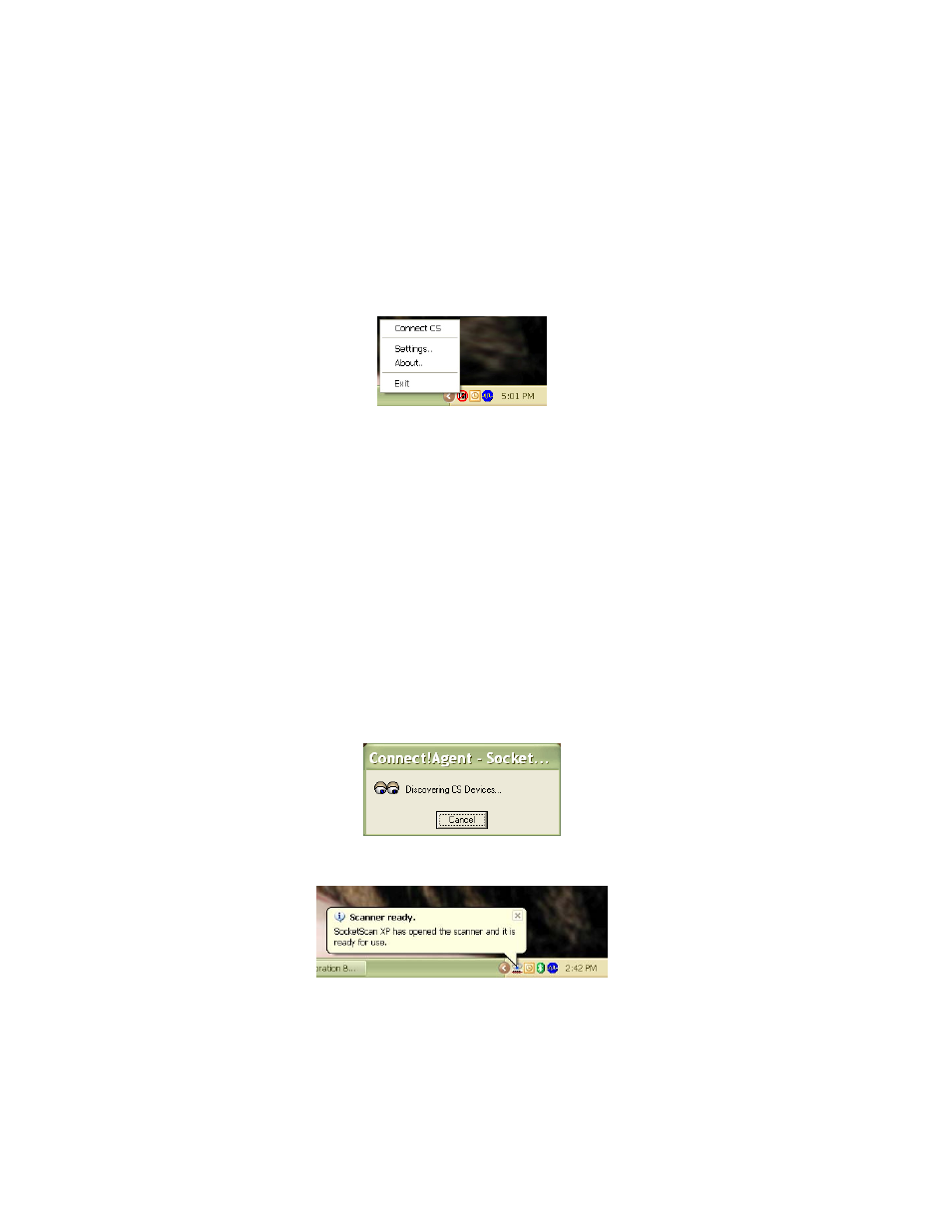 Step 4: start socketscan and connect to crs 39, Step 4: start socketscan and connect to crs | Socket Mobile Series 9 User Manual | Page 39 / 68