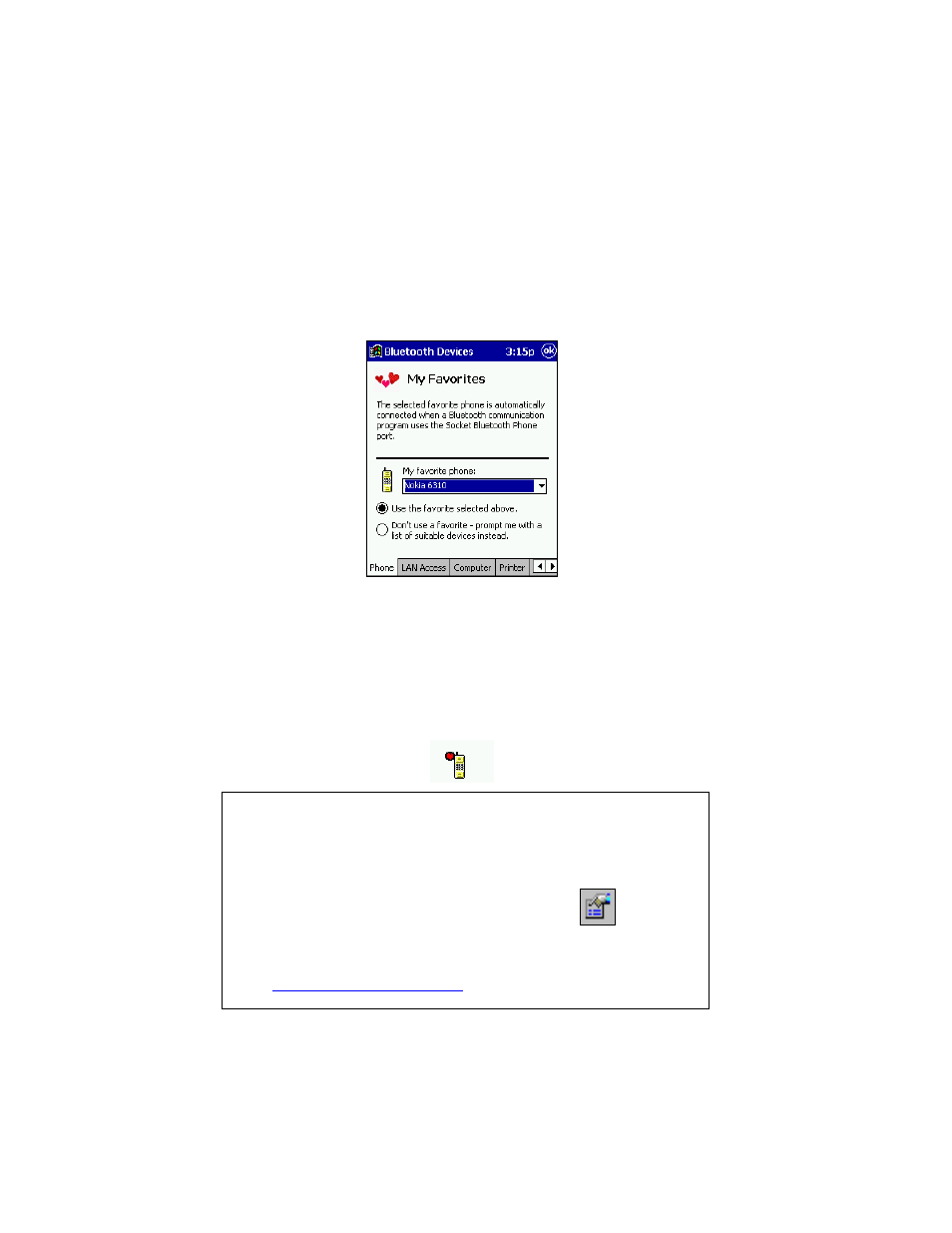 Set up your favorite device | Socket Mobile SDIO User Manual | Page 46 / 89