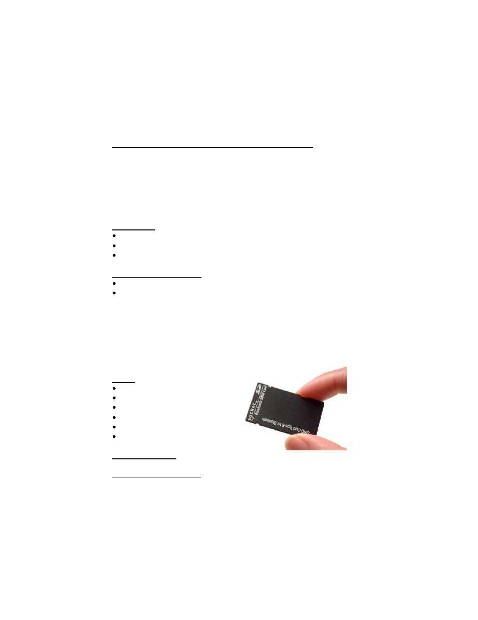 Installation and usage steps summary | Socket Mobile SDIO User Manual | Page 6 / 89