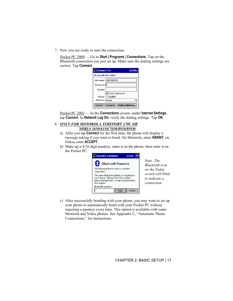 Socket Mobile CompactFlash/SDIO Connection Kit with Bluetooth Wireless Technology User Manual | Page 17 / 91