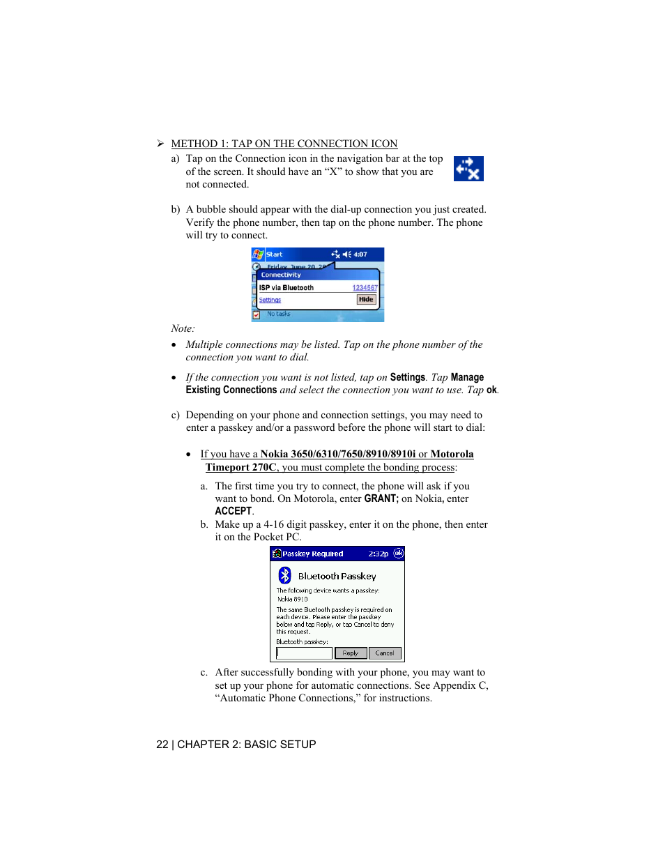 Socket Mobile CompactFlash/SDIO Connection Kit with Bluetooth Wireless Technology User Manual | Page 22 / 91