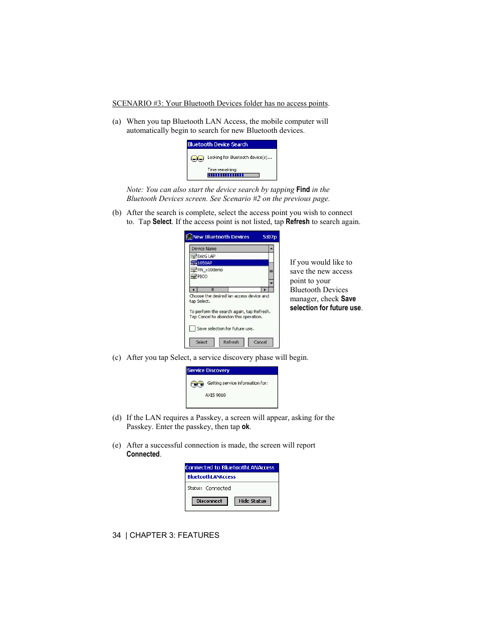 Socket Mobile CompactFlash/SDIO Connection Kit with Bluetooth Wireless Technology User Manual | Page 34 / 91