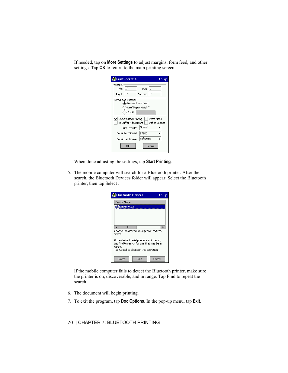 Socket Mobile CompactFlash/SDIO Connection Kit with Bluetooth Wireless Technology User Manual | Page 70 / 91