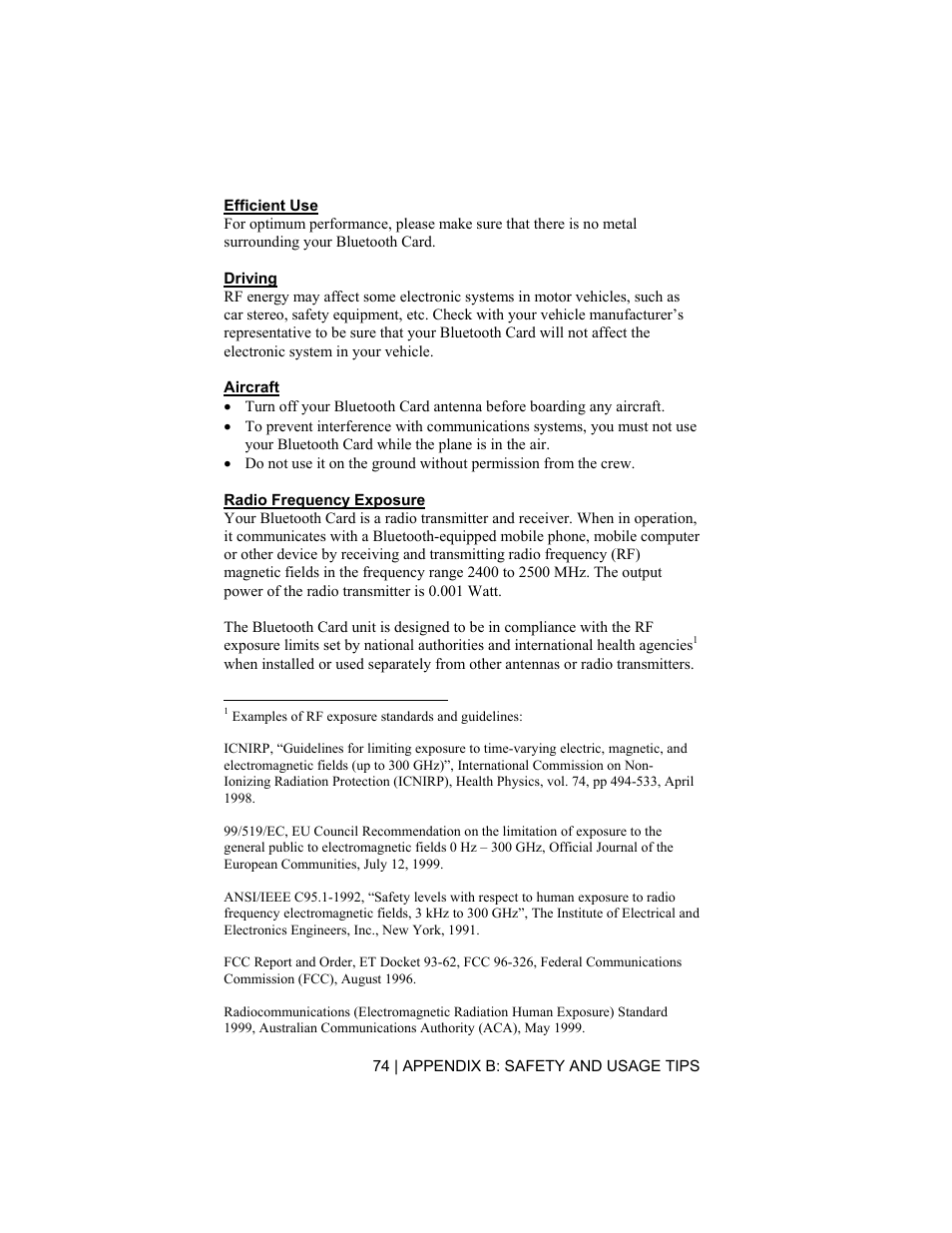 Socket Mobile CompactFlash/SDIO Connection Kit with Bluetooth Wireless Technology User Manual | Page 74 / 91